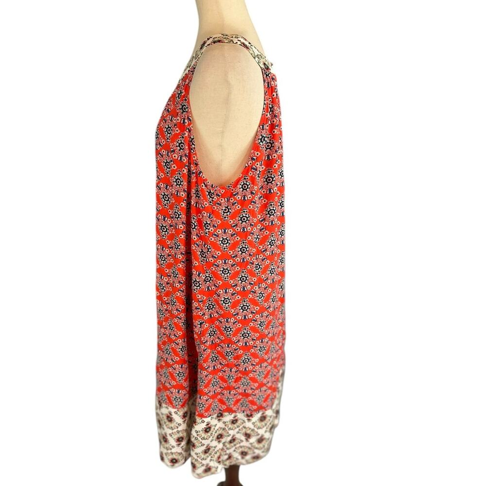 Boden Tile Print Sleeveless Boho Mediterranean Summer Shift Dress Size 12 - Picture 5 of 8